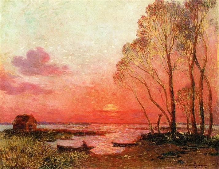 French Postimpressionism - Ferdinand du Puigaudeau - Sunset on the Briere.jpeg