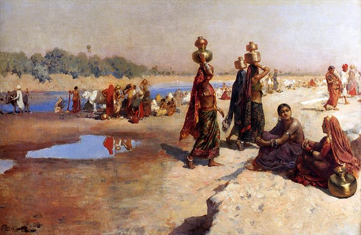 Old India in Paintings - Weeks_Edwin_Water_Carriers_Of_The_Ganges.jpg