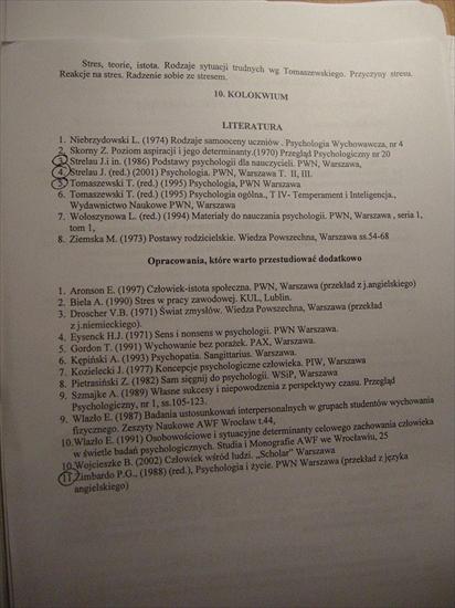 Psychologia - Tematyka ćwiczeń z psychologii ogólnej21sem.JPG