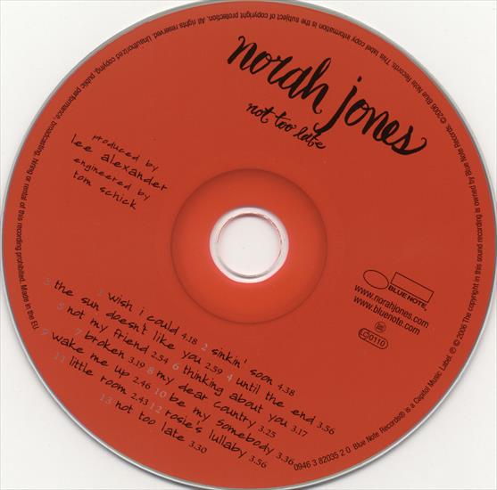 Norah Jones - Not Too Late - 2007 - Norah Jones - Not Too Late - cd.jpg