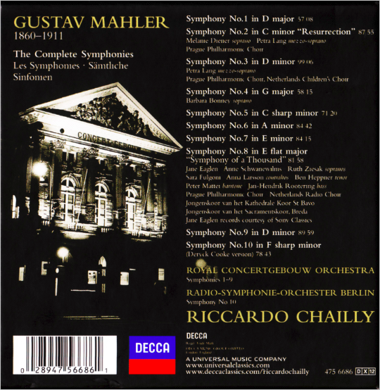 Symphonies Chailly - mahler contraportada.PNG