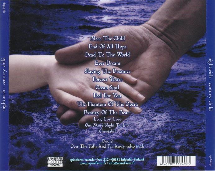 Nightwish - 2002 - Century Child - Nightwish - Century Child Special Edition back.jpg