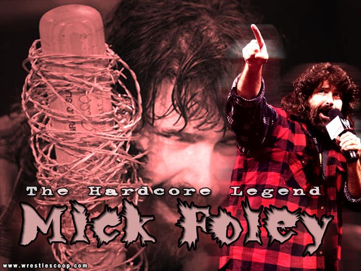 WWE TAPETY, ZDJĘCIA - mick_foley_wallpaper.jpg