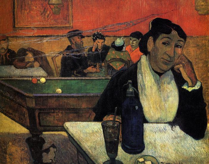 Gauguin Paul 1848... - 1888  Paul Gauguin  Au cag, Madame Ginoux  Huile sur Toile  73x92 cm  Moscou, muse Pouchkine.jpg