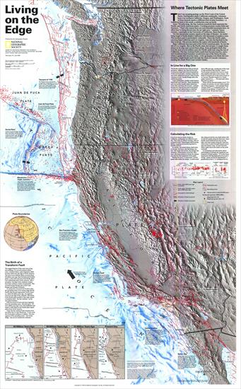 Mapy National Geographic. 539 map. Wysoka jakość - North Amerca - Living on the Edge 1995.jpg