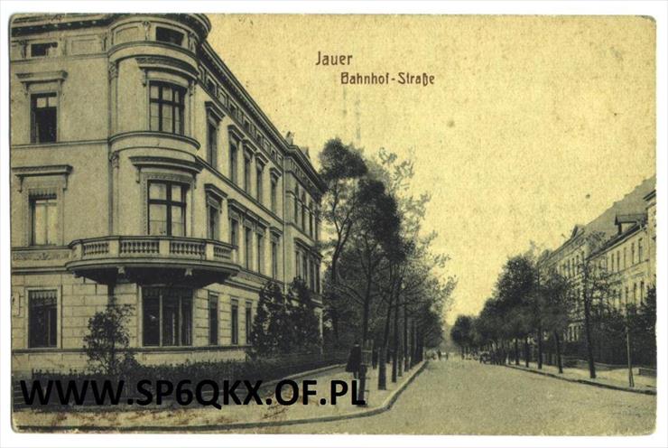 Stare zdjęcia Jawora - Jauer Banhof-Strae , Jawor ul.Kolejowa 26.06.1922.jpg