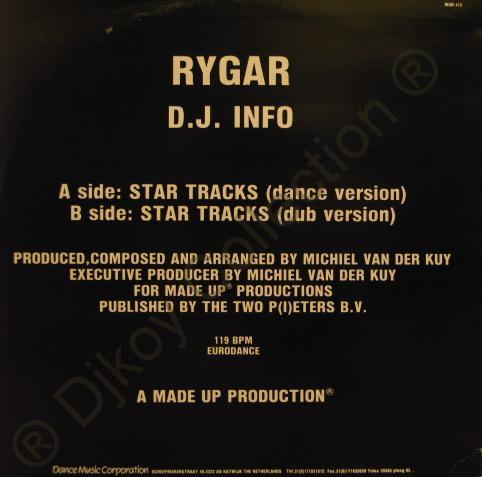 RYGAR - Star Tracks 12  1988  MICHIEL VAN DER KUY  - Rygar - 1988 - Star Tracks 12-b.JPG
