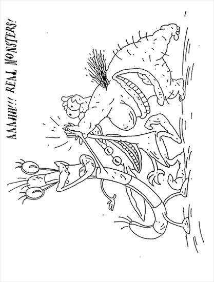 Aaahh Prawdziwe Potwory - prawdziwe potwory - kolorowanka 5.gif