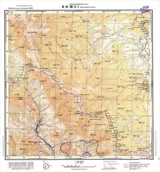 Mapy topograficzne LWP 1_25 000 - M-34-106-D-c_WIERCHOWINA_BYSTRA_2_1961.jpg