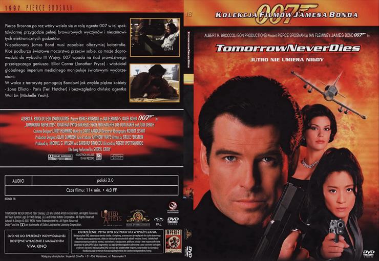 James Bond - 007 Complete... - James Bond D 007-18 Jutro nie umiera nigdy - Tomorrow Never Dies 1997.12.09 DVD PL.jpg