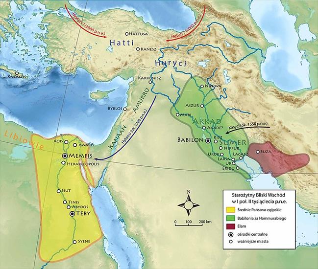 Starożytny Bliski Wschód - mapy, obrazy - 800px-Starożytny_Bliski_Wschód_I_poł._II_tysiąclecia_p.n.e1.jpg