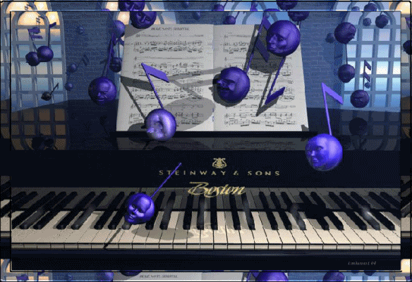 Gify-instrumenty - muzyczne nutki pianinoAnimation12211.gif