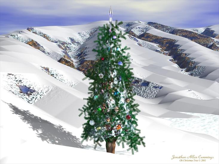 Tapety 3D-dziwne - Oh, Christmas Tree.jpg