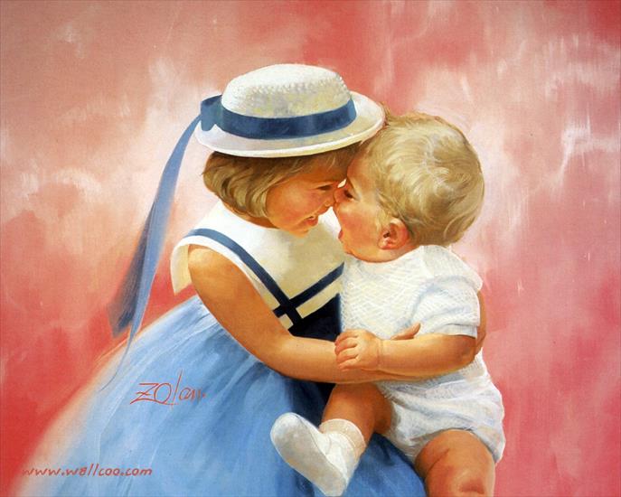 Zolan Donald dzieci - Donald Zolan-painting children 23.jpg