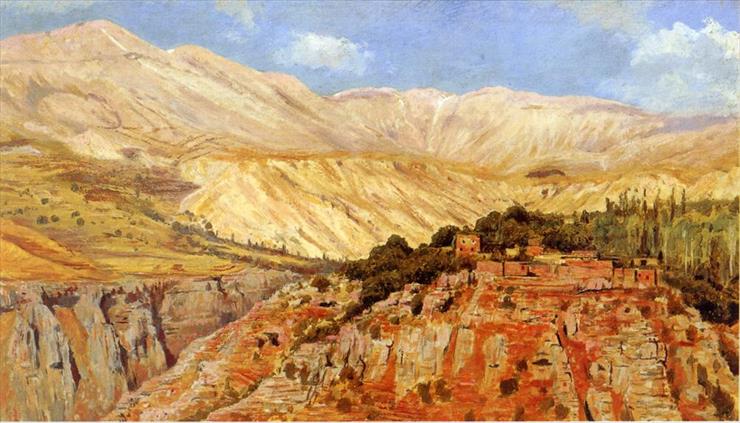 Old India in Paintings - Weeks_Edwin_Lord_Village_in_Atlas_Mountains_Morocco.jpg