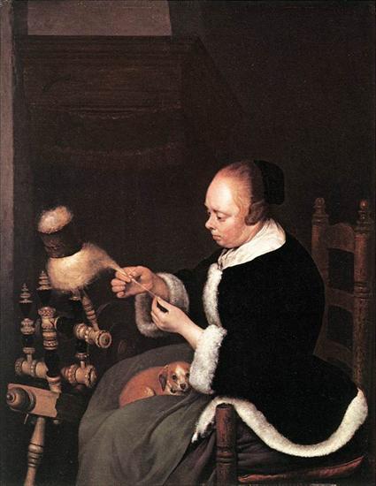 Borch, Gerard ter  1617-1681 - TERBORCH_Gerard_A_Woman_Spinning.jpg