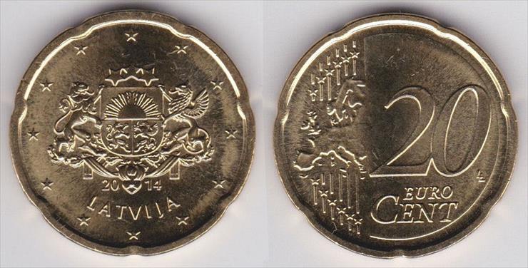 ŁOTWA - 20 Euro Cents 2014--.jpg