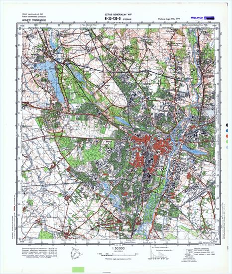 Mapy topograficzne LWP 1_50 000 - N-33-130-D_POZNAN_1980.jpg