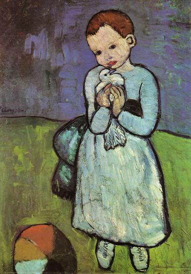 Pablo Picasso1881-1973 - Child Holding a Dove 1901.JPG