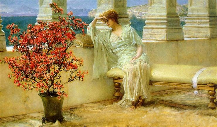 GIFY - POSTACI,OSOBY - alma tadema - her eyes are with her thoughts.jpg