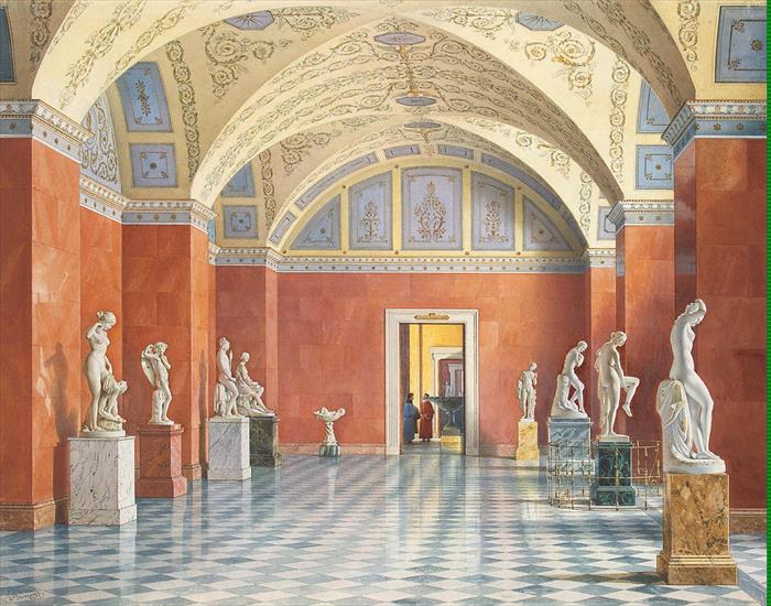 P - Premazzi Luigi - Interiors of the New Hermitage. The Room of Russian Sculpture - OR-11366.jpg