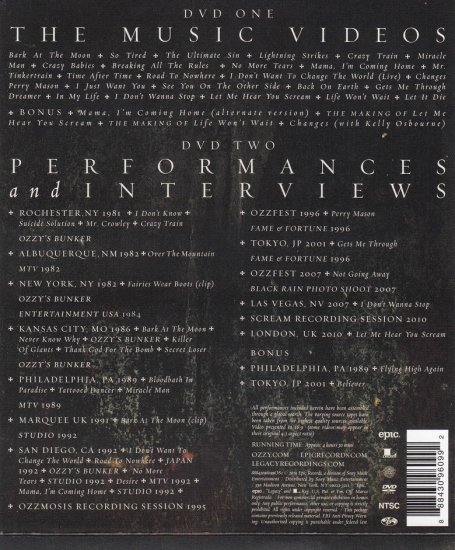 Ozzy Osbourne - Memoirs Of A Madman 2 DVDs NTSC DVDR - Inlay.jpg