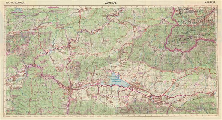 Mapy sztabowe wojskowe - m-34-99_100-Zakopane.jpg