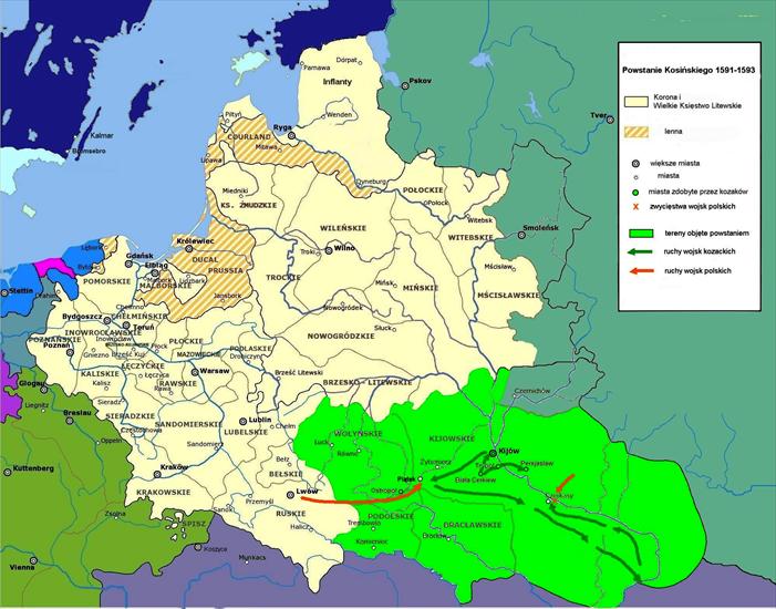 Historyczne mapy Polski - 1591-1593 - Powstanie Kosińskiego.PNG