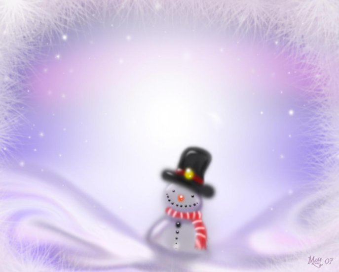 Pejzaż zimowy - fantasy-snowman,1280x1024,54511.jpg