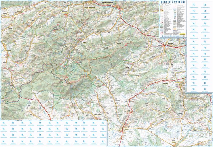 Beskid Żywiecki 1-50 000 2012 - BESKID ŻYWIECKI WSCHÓD.png