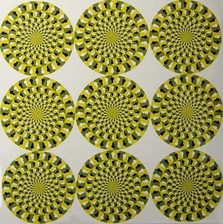 81 Optical Illusions -  The 9 wheels seem to be moving .jpg