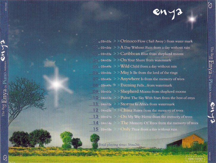 2005 - The Best of Enya on Piano - Enya - The Best of Enya on Piano-back.jpg