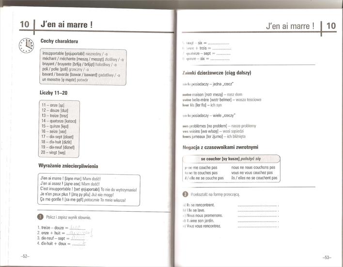 20 minut każdego dnia - Język francuski 20 minut str. 52-53.jpg