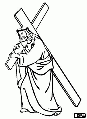 religijne - Jezus dżwiga krzyż.gif