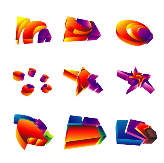 Kolekcja Logo eps - Design_elements_3D_Purples.jpg