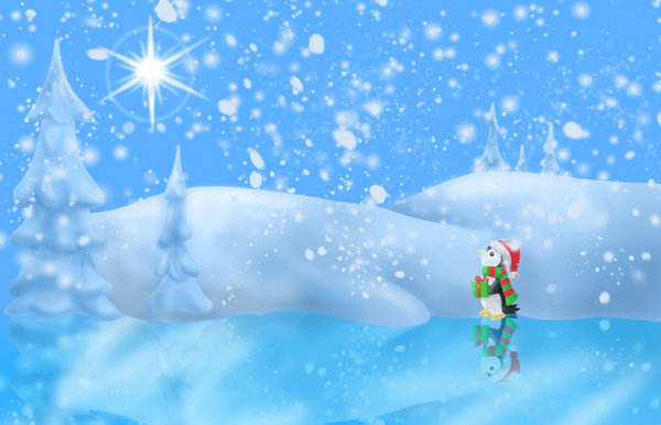 OBRAZKI - A_Penguin__s_Christmas_by_DragonElement11.jpg