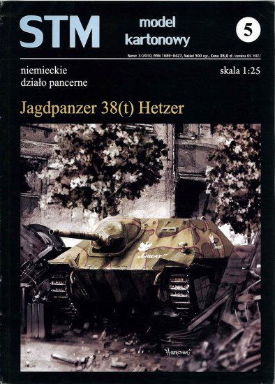 STM 05 - Jagdpanzer 38t Hetzer niemieckie działo pancerne z II wojny światowejscale 1-25B4 - 01.jpg