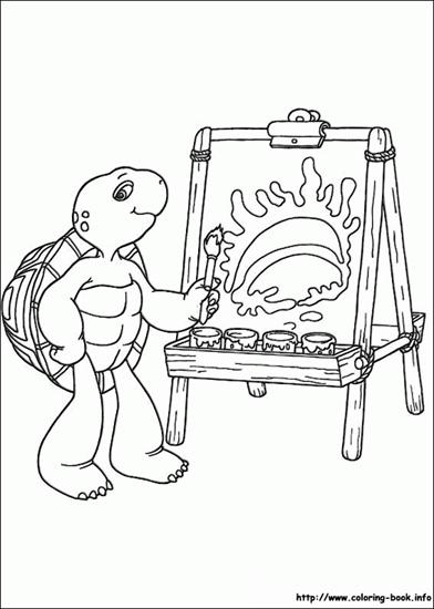 żółw franklin - Franklin - kolorowanka 86.GIF
