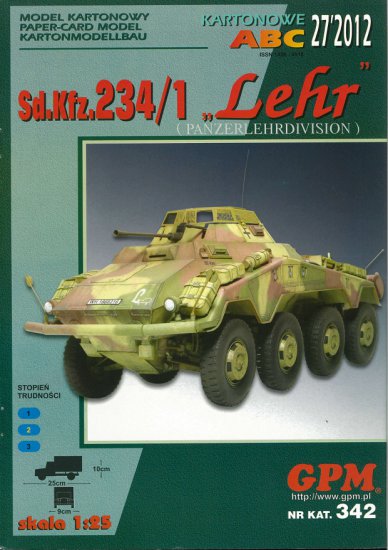 GPM 342 -  SdKfz 234-1 Lehr Panzerlehrdivision - niemiecki transporter opancerzony wsparcia piechoty - 01.jpg