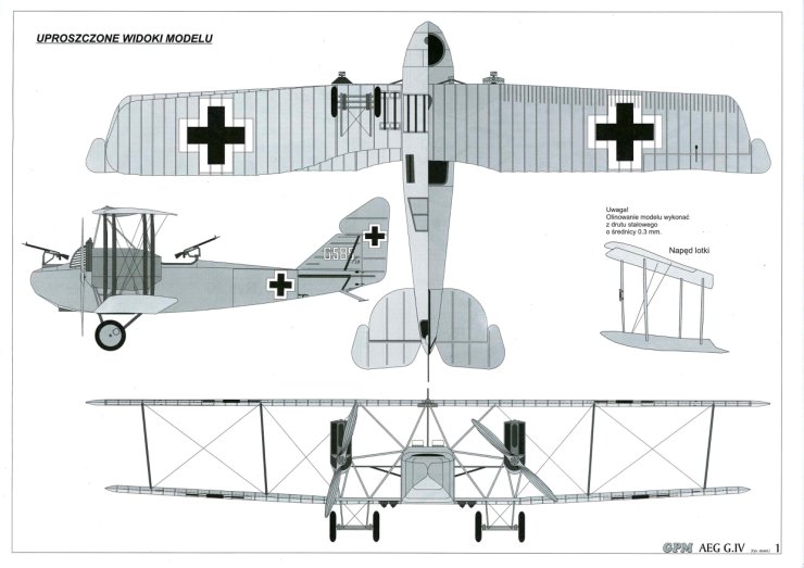 GPM 325 -  AEG G IV niemiecki średni bombowiec dalekiego zasięgu z I wojny światowej - 18.JPG