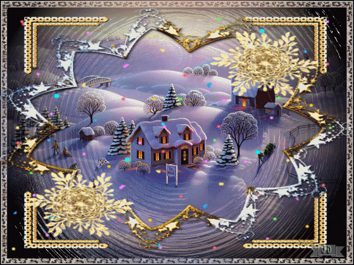 Boze Narodzenie - Zimowa wioska.gif